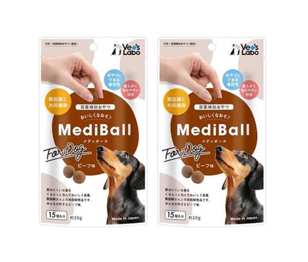 Amazon | メディボール 純正品 犬用 ビーフ味 15個入 2個セット おやつ